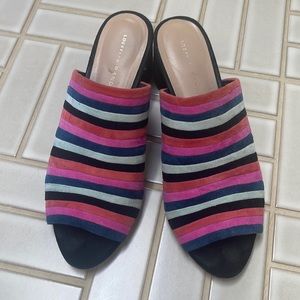 Loeffler Randall stripe mule